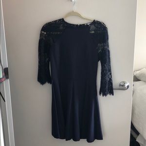 BB Dakota “Yale” Lane Panel Fit and Flare Dress